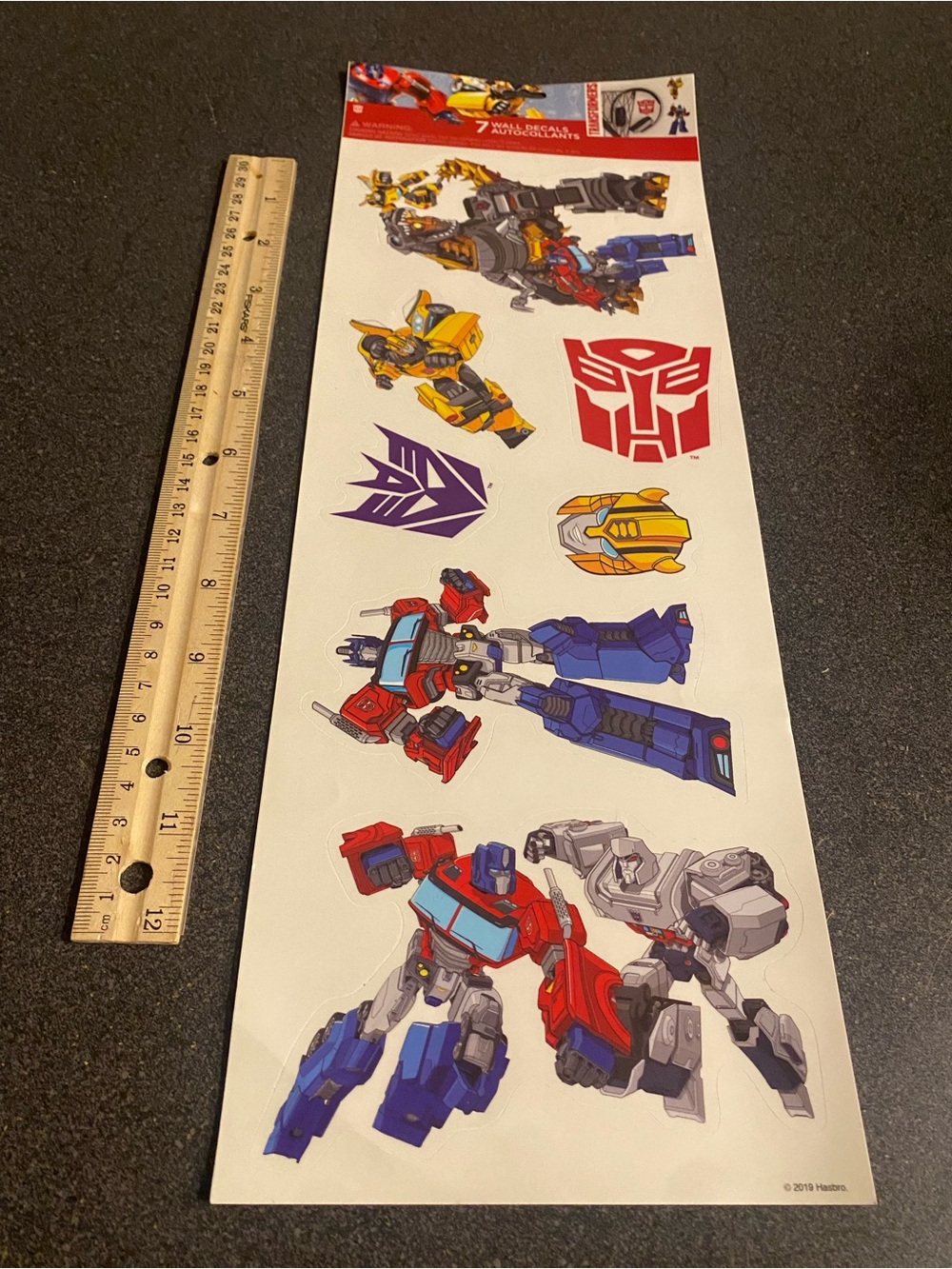 Transformers Wall Decals- Red, Blue, Yellow